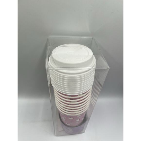 New Hello Kitty Special Collection Set Of 10 Hot Travel Cups W/ Sleeves & Lids - Picture 4 of 5